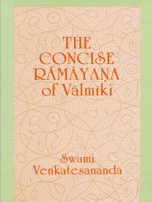 cover image of The Concise Rāmāyana of Vālmīki
